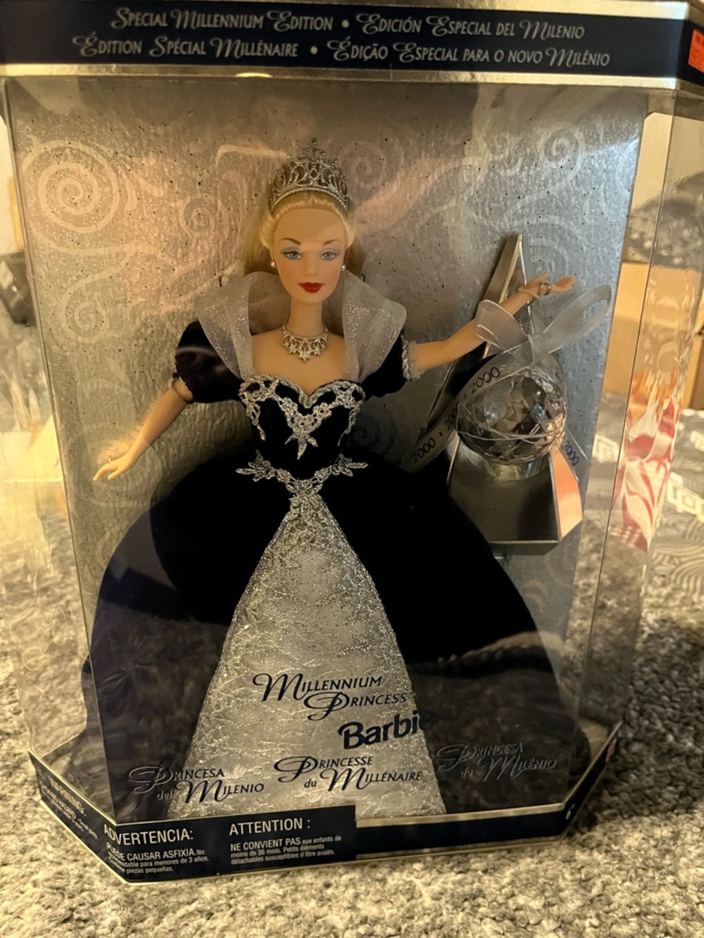 Barbie Millennium Princess Black and Silver Doll